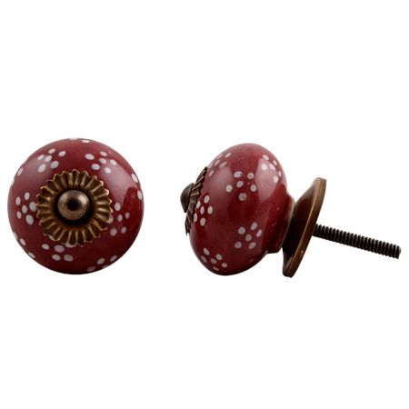 Cherry Tiny Floral Knob